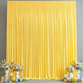 40x10FT Backdrop Curtains with Rod Pockets - Wrinkle Free Photo Stage Backdrop 8 Panels Curtains Drapes for Photography Wedding Party Baby Shower Decorations (Yellow) by Unknown