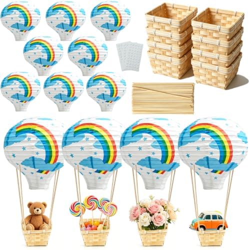 8 Sets Hot Air Balloon Decorations Table Centerpieces by Unknown