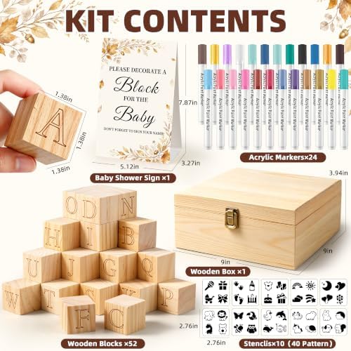 wookidel 118PCS Baby Shower Games Kit, Baby for Baby Shower - Image 2