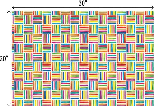 Jillson Roberts Printed Unfolded Gift Tissue 20" x 30", Colorful Lines, 240 Sheets - Image 3