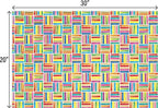 Jillson & Roberts 20" x 30" Printed Gift Tissue, Colorful Lines (48 Folded Sheets) - Image 3