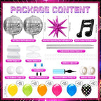 Kasyat 2 Sets 90s 80s Disco Balloon Column Stand Kit - Image 2