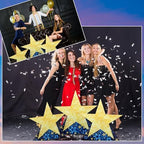 Leinuosen 3 Pcs 25.8"-31.5" Star Starry Night Movie Night Party Decorations Under The Stars Cardboard Cutout Stand-up Twinkle Little Prom Award Homecoming Wedding Birthday Party Photo Prop Backdrop - Image 5