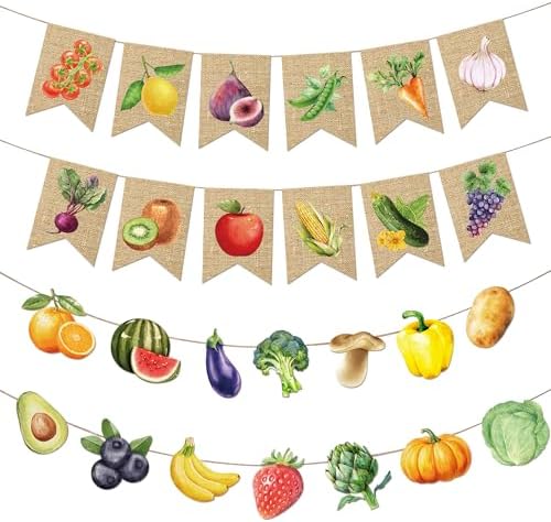 Kriyokiaa Locally Grown Baby Shower Decorations and Vegetable Banner by Kriyokiaa