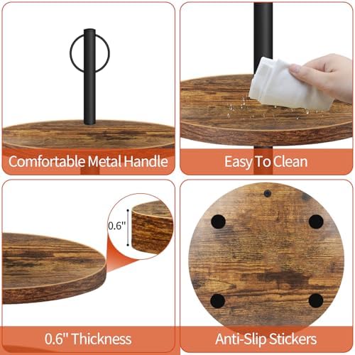 Cupcake Stand, 3 Tier Cake Stand Rustic Dessert Table Display Set, 3 Pack - Image 4