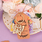 24Pcs Butterfly Keychain Party Favors Butterfly Design Key Chain for Bridal Shower Butterfly Shaped Keychains for Guests Wedding Favor Party Baby Shower Souvenir Supplies and Decorations - Image 6
