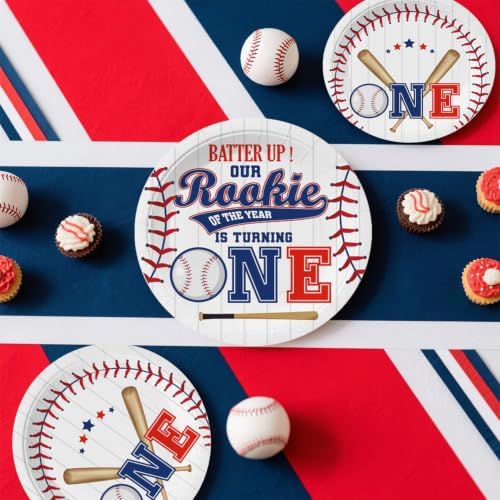 cocomigo Rookie Year 1st Birthday Decorations, All-in-One Set for 24 Guests - Image 5