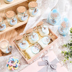 Threlaco 20 Pcs Elephant Baby Shower Favor Candle Glass Jar - Image 4