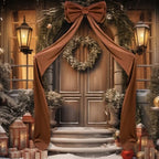 Wavwavw Christmas Giant Velvet Bow Decor Brown Big Bow, 75 x 18 Inches - Image 6