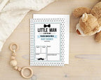 Pack of 30, Boy Baby Shower Party Collection, Baby Shower Invitation Cards, Fill in the Blank Invites WIth Envelopes, Little Man Theme Party Supplies - Image 5