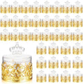 Cunhill 36 Pcs Mini Candy Jar with Crown Lid, Party Favor Container, Gold by Cunhill