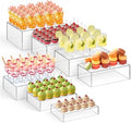 Leinuosen 7 Pcs Large Acrylic Buffet Risers, 6-12" Rectangle, Clear by Leinuosen