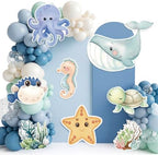8 Pcs Ocean Standing Signs, Sea Animals Cutouts Baby Shower Party by Unknown