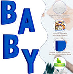 Mifoci 4 Pcs 13.7" Baby Charcuterie Board Letters Food Trays, Royal Blue - Image 4