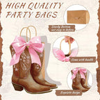 Tioncy 24 Pcs Cowboy Boot Paper Gift Bags, Cowboy Style, Brown - Image 3