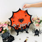 Halloween Wedding Guest Book Alternative Spider Web Drop Box Frame - Image 5