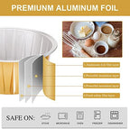 200 Pack Aluminum Cupcake Liners with Lids,Gold,Plain - Image 3