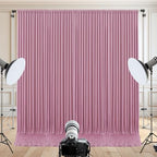 20x10ft Dusty Pink Backdrop Curtain for Wedding Parties Wrinkle Free Fabric Pink Drapes Backdrop Decoration for Baby Shower Birthday Photography Decoration 4 Panels, 5ft x 10ft - Image 4