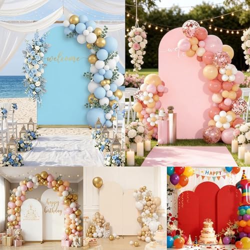 Arch Covers Set of 3(7.2FT+6.6FT+6FT), Arch Backdrop Stand Cover - Image 4