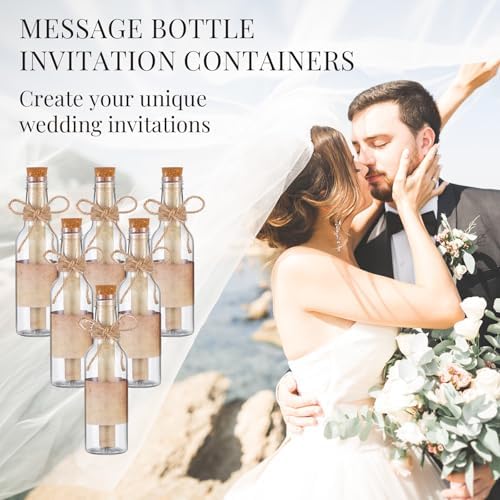 Baderke 24 Pcs 5.6 oz Message Bottles Kit Pirate Party Favors, Vintage - Image 5