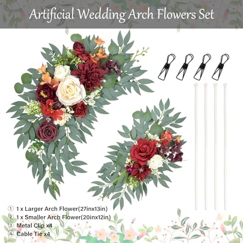 Artificial Arch Flowers for Wedding Backdrop - Image 2