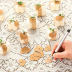 Mtlee 30 Sets Mini Bubble Candles Party Favors DIY Gift Set, Ivory - Image 5