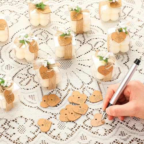 Mtlee 30 Sets Mini Bubble Candles Party Favors DIY Gift Set, Ivory - Image 5