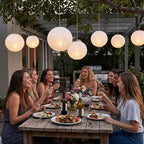 5pcs White Paper Lanterns Party Decorations, 20in Large Chinese Round Paper Hanging Decorations Lanterns Jumbo Lamps for Home, Parties, and Weddings - Image 6