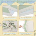 2 Pcs 7.2ft 6ft One Silly Goose Arch Backdrop Cover,Blue Green,Classic - Image 4
