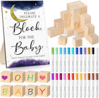 Tatuo 75 Pcs Baby Shower Party Block Games Sign to Decorate,Sky by Tatuo