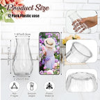 Zeyune 37 Pcs Silk Peonies with Vases Fake Flowers,Coffee,Perfume - Image 2