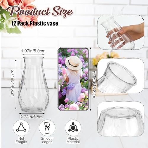 Zeyune 37 Pcs Silk Peonies with Vases Fake Flowers,Coffee,Perfume - Image 2