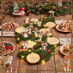 39 Pcs Woodland Animal Table Centerpieces Kit, 12 Forest Animals Wood Cutouts with Wood Rounds Moss Pine Cones Mushroom Decorations for Baby Shower Birthday Party Decor Set Nursery Supplies - Image 5