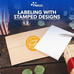 Perco Neon Orange Perforated Round Circle Dot Sticker 4-Inch Labels — 3 Rolls, 1,200 Stickers - Sale, Clearance & Limited-Time Offer Signage, High Visibility - Made in USA - Image 5