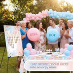 Yousoontic 15.8 x 23.6 Inch Bear Gender Reveal Voting Board with Easel Display Stand Bear Gender Reveal Decorations Bears Baby Shower Games Boy or Girl Party Supplies - Image 4