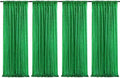 Poise3EHome Green Sequin Backdrop Curtains, 4 Panels 2FTx8FT Glitter Background for Party Birthday Party Baby Shower Wedding Christmas Thanksgiving Halloween Holiday Festival Decor by Poise3EHome