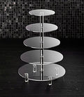 5 Tier Acrylic Cupcake Stand, Extra Thick 5mm Base, Multi Tiered Cake Stand by HayleyCherie