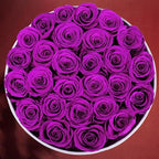 27 Roses in a Luxury Suede Box, Mother Day Flowers Gifts for Mom, Preserved Flowers for Her, Birthday Gifts for Women, Purple - Image 5