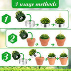 Lounsweer 60 Pcs Succulent Tealight Candles Bulk Novelty Decorative Cactus Candles Wedding Baby Shower Wedding Gifts with Mini Clay Holders for Birthday Party Home Mexican Party Favors (Simple) - Image 3