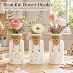 TBWIND Mason Jar Vases for Centerpieces, 12PCS White Glass Flower Vase - Image 6