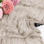12 Pcs Cheesecloth Table Runner 10FT Rose Brown Runner for Tables Gauze Fabric 35 x 120 Inches Long Boho Table Runner Decor Rustic Sheer Runner for Wedding Birthday Bridal Shower Party (Rose Brown) - Image 4