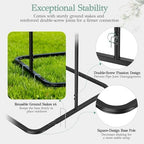 EMART Wedding Welcome Sign Stand 68'' Black Adjustable Easel Display Stand - Image 4