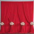 40x10FT Backdrop Curtains with Rod Pockets - Wrinkle Free Photo Stage Backdrop 8 Panels Curtains Drapes for Photography Wedding Party Baby Shower Decorations (Red) by Unknown