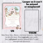 Amanda Creation Farm Baby Shower Girl Invitations, 20 Custom 5x7 Personalized Barnyard Baby Shower Invitations with Envelopes - Image 7