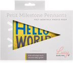 Lucy Darling Petit Milestone Pennants – Baby Monthly Milestone Pennant Flags – Newborn Photo Props & Felt Nursery Decor – Keepsake Banner Set for Baby Photos – Little Kaleidoscope - Image 2