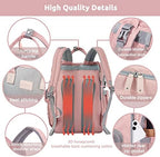 JOLLITO Diaper Bag Backpack with Changing Station, Baby Registry Search - Image 5