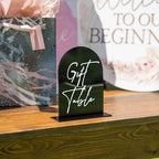 Black Arch Wedding Table Numbers with Stands 1-15, 5x7 Inch Black Acrylic Arch Sign with Holder, Arched Acrylic Table Numbers for Wedding Reception (1-15, 5"x7") - Image 6