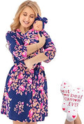 Mommy and Me Robe and Swaddle Set | Maternity Robe Matching Baby Girl, Boy by ECOBABYMadeWithLove