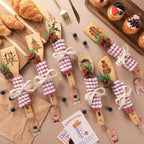 12 Sets Christmas Wooden Spoons Bridal Shower Favors Baby Shower Kitchen Utensils Set Wooden Spoons Waffle Towel and Christmas Tags Prizes for Xmas Party House Kitchen Supplies - Image 4