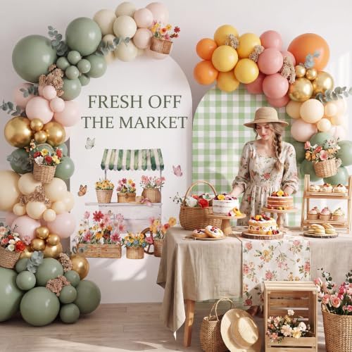 Moukeren Fresh Off The Market Arch Backdrop Cover 6ft and 7.2ft - Image 3